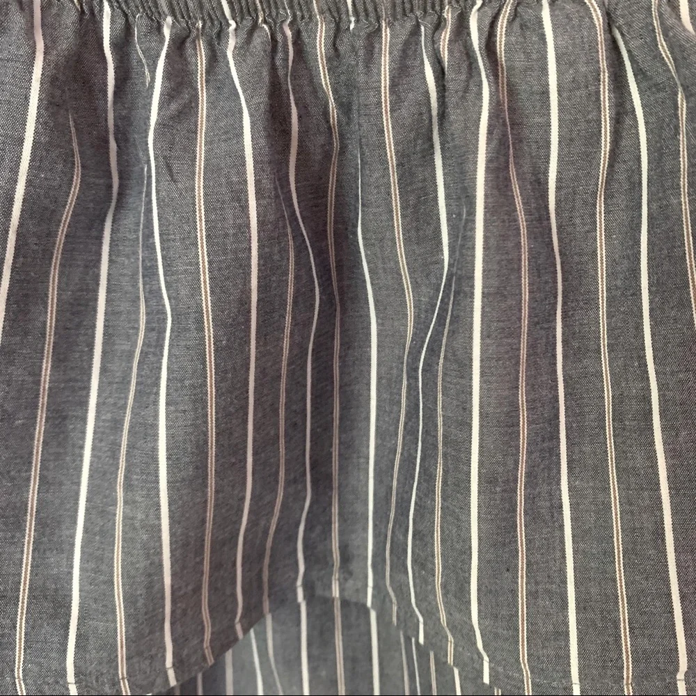 SOCIALITE Nordstrom Striped Off-The-Shoulder Mini Dress Coverup Loose Fit Small - Picture 11 of 14